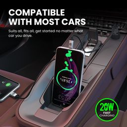 Portronics 20W Car Power 7 Car Charger with Dual Output (Type-C PD + USB), Fast Charging, Adapter Compatible for Most Cars & Cellular Phones (Black) image 5