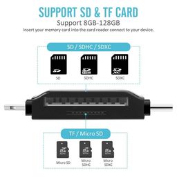 meshiv 4 in 1 OTG Card Reader with Four Ports, Lightening, Type C, Micro USB, USB Card Reader Like I Flash, Idisk for i Phone, Ipad, Micro USB, SDHC Lightening Flash Drive (Black) image 5
