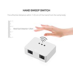 protium 60W 5A DC5-24V led IR motion wardrobe sensor led dimmer hand wave dimming sensor switch with Two DC connector image 4