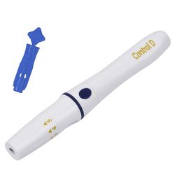 Control D Lancing Device & 100 Round Lancets, White image 2