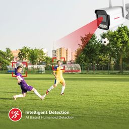MANOMAY Protect Air 3MP WiFi Bullet Security Camera, 10x Digital Zoom, Full Duplex Two-Way Audio, Color Night Vision, Humanoid Alerts, Alexa Compatible, Micro SD & Cloud Storage WiFi-Bullet image 4