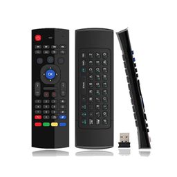 7 seven 7SEVEN® Air Fly Mouse Universal Remote with Keyboard & Intelligent IR Learning for Smart Android Box, Mini PC, Laptop, Projector, IPTV, Set-Top Box, Cable TV, Gaming - 5 Remote IR Learning Functions image 1