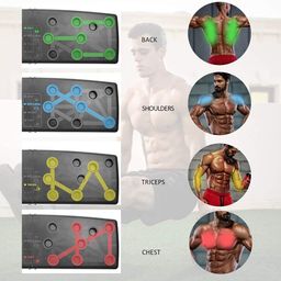 hetarmi enterprise Hetarmi Multifunction Push Up Board Comprehensive Fitness Exercise Workout Push-up Stands Board, Sit Up Bar Portable Adjustable, Sit Up Assistant Device, Ab Workout Equipment with Suction Cups image 4