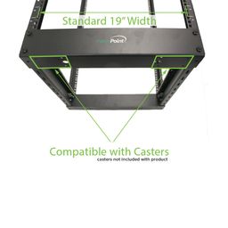 navepoint 4-Post Adjustable Open Frame Server Rack IT Network Relay IT 28U 4.5ft Short image 3