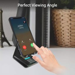 Portronics Modesk Plus POR-1196 Universal Mobile Phone Stand with Card Holder (Black) image 5