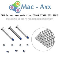 Mac-Axx™ Bottom Rubber Feet(4 Pieces) & Bottom Screws(10 Pieces) Compatible with 15''-inch MacBook Pro, Model No. A1286, Color: Silver image 5