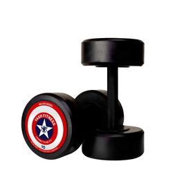 YFIT Yash Fitness Set Of 10KgÃ—2 Rubber Professional Dumbbells | Fixed Weight Dumbbell | Dumbbells Set For Home Gym & Gym Training | Gym Equipment Dumbbells Set | Durable Dumbbell Set (20 Kg) image 1