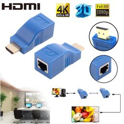 Microware HDMI Dual RJ45 CAT5e/6 HDMI Extender Network Ethernet Adapter HDMI Extender 2Pcs image 3