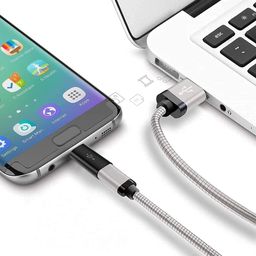 (2 Pack USB 3.1 Type C Female to Micro USB Type B 2.0 Male Data Sync Adapter and Without Cable Charging Connector for Smartphones and Tablet image 3