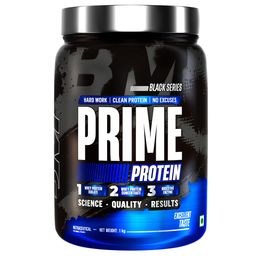 Bigmuscles Nutrition Prime Protein [1kg] | Whey Protein Isolate & Concentrate | With Digestive Enzymes, Probiotic Enzymes | 24g Protein, 10g EAA [Rich Chocolate] image 1