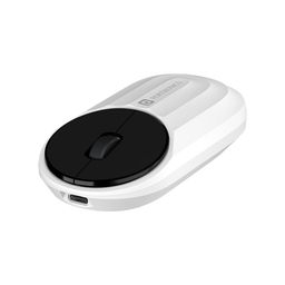 Portronics Toad 6 Bluetooth Wireless Mouse with 2.4 GHz USB Receiver, Multi-Device Pairing, Built in Battery, 1200 DPI Sensor(White) image 1
