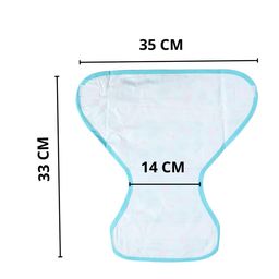 Mothers Choice Unisex Reusable Inside Plastic Outside Cotton Nappies/Waterproof U Shape Nappies With Belt For Insert/Cloth Diaper Or Langot With Strap Closure (Pack 5-Small) image 3