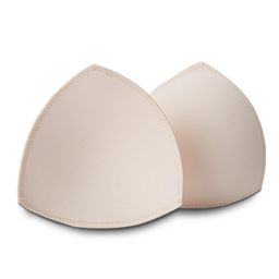 homtechhaven Removable Bra Padding Inserts, Triangle Shape, Nude Colour, 1 Pair image 1