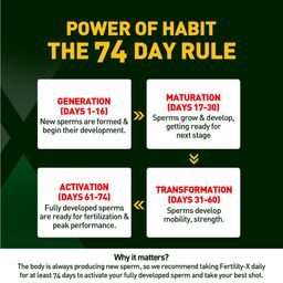 Fast&up Man Extend Fertility X – Supports Reproductive Health and Fertility| Enhances Sperm Health, Count & Motility| 20 Easy Mix Sticks |Peach Flavour image 4