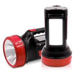 Pick Ur Needs Rechargeable Torch Search Light Laser Long Range Torch + Emergency Lights Tube (Color As per The Availablity) (50 Watt) image 1