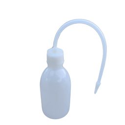 aanij AANIJ® Wash Bottle 250ml Euro design with Polypropylene flexible delivery tube, screw and tube cap for Controlled Flow Ideal for Science Labs, Cleaning, and Industrial Use Pack of (1) image 1