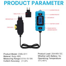 serplex Serplex® Car Circuit Tester Fuse Tester, Automotive Current Tester Blade Fuse Max 48V, Circuit Measure Automotive Tester Fault Test Tool, Automotive Blade Checker Fuse Box Test (Battery Not Included) image 3