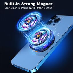 MOBILIFE Magnetic Mobile Cooler, Semiconductor Technology Phone Cooler for iPhone 12/13/14/15/16, 3 Cooling Modes, LCD Display,1/4" Screw Hole, Instant Gaming Fan for iPhone, iPad and Android (Black) image 4