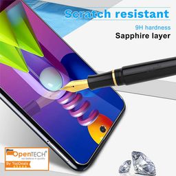 OpenTech Tempered Glass Screen Protector Compatible For Samsung Galaxy M53 5G With Edge To Edge Coverage And Easy Installation Kit for Smartphone image 3
