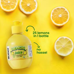 Fruitaco Yellow Lemon Juice Concentrate - Pack of 3 (750ml) | Equivalent to 75 Natural Lemons | Pocket Bottle Hassle Free | Ideal for daily use in Cooking & Beverages | High in Vitamin C image 4