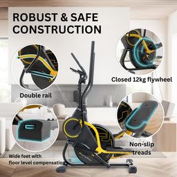 toning Let's Play Cross Stepper for Home Dynamic, 3-in-1 Cross Trainer and Stepper with Training Computer - Innovative Training Device Combines Stepper and Cross Trainer Training image 5