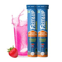 Fast&Up Reload (10 Litres) Low Sugar energy drink for Instant Hydration - 40 Effervescent Tablets with all 5 Essential Electrolytes + Added Vitamins - Certified Electrolytes Drink - Berry flavour image 1
