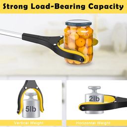 hasthip HASTHIP® 32.6'' Convenient Grabber Reacher Tool with Megnet - Foldable Pickup Tool - Garbage Trash Picker for Litter - 80CM Claw Foldable Extender Gripper Tool - Pick Up Assistive Device for Elderly image 4