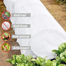 Anaya Mosquito Net 4'x10' Mosquito Insect Bug Screen Netting, Garden Netting Barrier Protect Vegetables Flowers Fruits Plants, (Model: NEW-DIV-061), White image 2