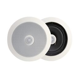 MX 2 Way 8 Inches Ceiling Speaker with Adjustable Tweeter : 40 W : 100V Line Voltage,Black image 1