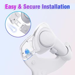 LIRAMARK Table Tennis Paddle Grip Handle for Oculus/Meta Quest 3, Meta Quest 3 Controller Handle Accessories, Anti-Slip Controller Handle Cover image 4