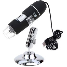 Microware Portable USB Digital Microscope 20x-800x Magnification 8-LED Mini Microscope Camera Magnifier with Stand image 1