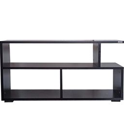 aaroora Gaya-H3 Engineered Wood TV Table Entertainment Unit Display Storage Cabinet Rack with Decor 3 Shelf (Wenge Finish) image 4