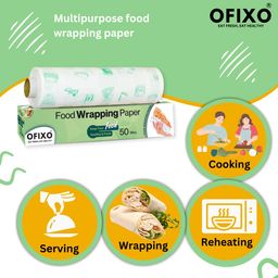 OFIXO 50 Meter Food WRAP Multipurpose Food Wrapping (Pack of 1) image 3