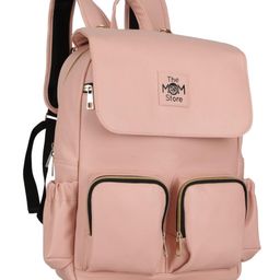 the mom store Diaper Bag | For Travelling Mothers | High-Density PU Material | Waterproof Lining | Multiple Pockets | Tin Foiled Lined Pockets | Maximum Volume image 5