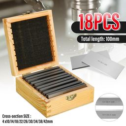 wnew 18pcs Parallel Pad Gauge Block CNC Milling Pads Set Parallel Support Base Vice Base image 5