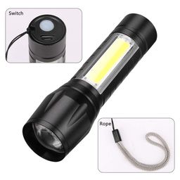 KISUASHI Rechargeable Small Pocket Size Aluminum LED Flashlight Mini Portable Torch,with 3 Adjustable Modes Flashlight with Hanging Rope,Waterproof Torch with Pen Clip for Camping,Emergency Light. image 4