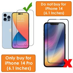 opentech OpenTech® Military-Grade Tempered Glass Screen Protector Compatible for iPhone 14 Pro with Edge to Edge Coverage and Easy Installation kit image 2