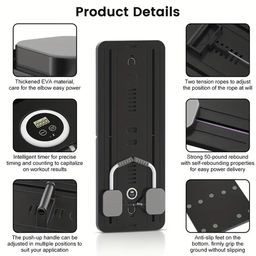 myheart My Heart Multifunctional Abdominal Plate | AB Core Trainer with Timer | Foldable Pilates Bodyboard with Resistance Rope, Automatic Rebound, and Elbow Support | Home Workout Equipment (Plank Trainer) image 4