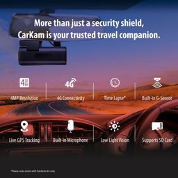 CP PLUS 2K 4G Dashcam | 4MP Resolution| Live GPS Tracking | 4G LTE Connectivity & Built-in Microphone | Supports G Sensor | Supports SD Card Upto 512GB Max | CP-G41 image 3