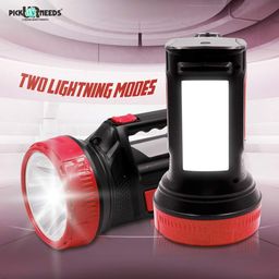 Pick Ur Needs Rechargeable Torch Search Light Laser Long Range Torch + Emergency Lights Tube (Color As per The Availablity) (50 Watt) image 3