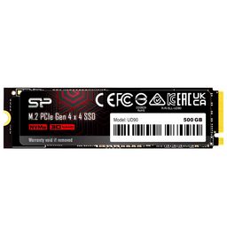 SP Silicon Power Silicon Power UD90 500GB NVMe PCIe 4.0 SSD, Up to 5000MB/s, 3D NAND, M.2 2280 PCIe Gen4x4 Internal Solid State Drive for Desktop Laptop PC Computer image 1
