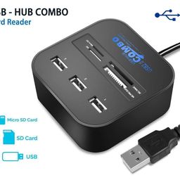 oraima USB Hub Combo 3 USB Ports and All in one Card Reader, USB 2.0, for Pen Drives/Cameras/Mobiles/PC/Laptop/Notebook/Tablet, Docking Station, MS/MS Pro/SD/Micro SD Support image 5