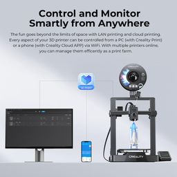 WOL3D Creality Ender 3 V3 KE 3D Printer, 500mm/s MAX Printing Speed X-axis Linear Rail CR Touch Auto Leveling Upgraded Sprite Direct Extruder Print Size 8.66 * 8.66 * 9.44 Inch image 3