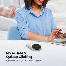 Portronics Toad 6 Bluetooth Wireless Mouse with 2.4 GHz USB Receiver, Multi-Device Pairing, Built in Battery, 1200 DPI Sensor(White) image 5