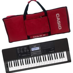 Casio CT-X870IN 61-Key Touch Sensitive Portable Keyboard with Carry Case (Red) image 1