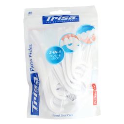 Trisa 2-in-1 Floss Picks 40pcs. image 1