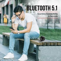 pTron Musicbot Lite 6W Bluetooth Speaker with 8 Hrs Playtime, 2.04" Neo Driver for Pristine Sound, Mini Size Portable Speaker, BTv5.1 Connectivity, TWS Feature & Type C Charging (Black) image 5