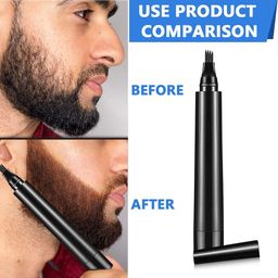 dykidrah Water Proof Beard Color Pencil For Men, Long Lasting Coverage, Male Mustache Repair Shape, Beard, Moustache & Eyebrows, Micro-Fork Tip For Seamless Application image 4