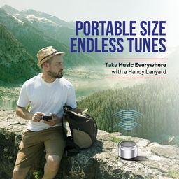pTron Newly Launched Fusion Hook v2 6W Bluetooth Speaker with 8 Hrs Playtime, 2.04" Neo Driver for Pristine Sound, Mini Size Portable Speaker, BTv5.1 Connectivity,TWS Feature & Type C Charging(Silver) image 4