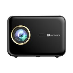 Portronics Beem 460 Smart LED Projector with 1080p Full HD, 4000 Lumens, Streaming Apps (Netflix, Prime Video, Hotstar), Automatic Focus, Auto Keystoning, Bluetooth, Wi-fi, 10W Speakers (Black) image 1
